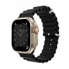 MONTRE CONNECTÉE CADRAN GOLD 2 BRACELETS SILICONE NOIR ET ROSE INWATCH I GOLD ICONIC